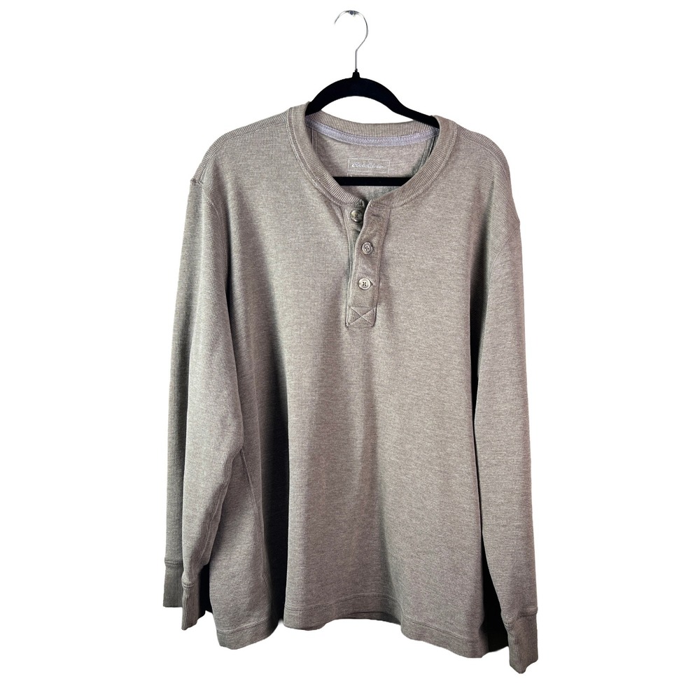 Eddie Bauer Thermal Henley Shirt 2010s Men's 2XL Gorpcore